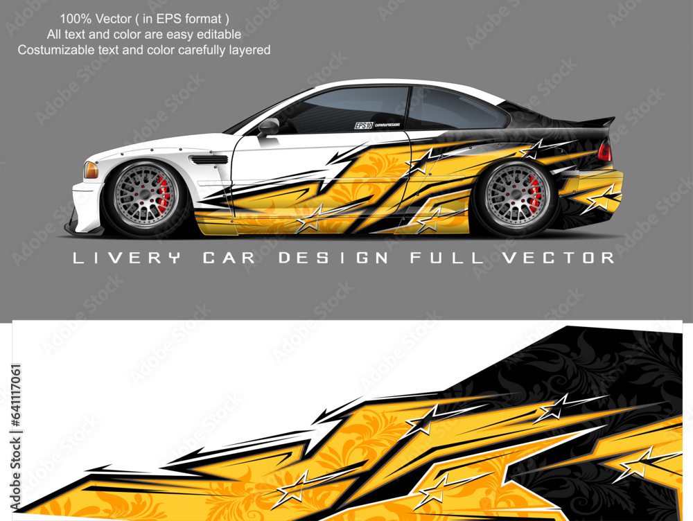 car livery graphic vector. abstract grunge background design for ...