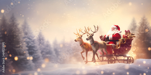 Merry Christmas holiday vacation winter background