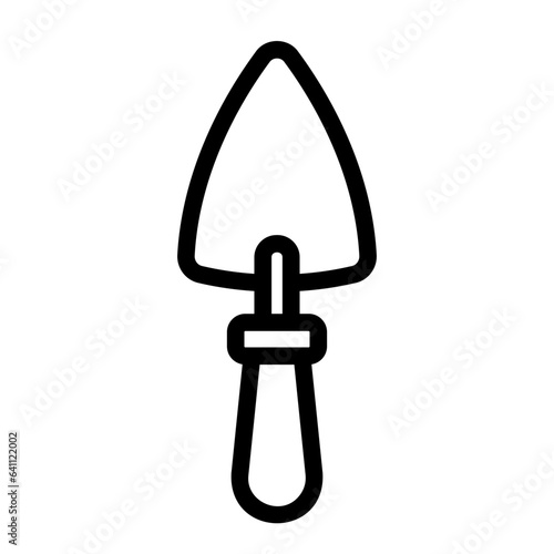 trowel outline icon