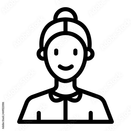 maid outline icon