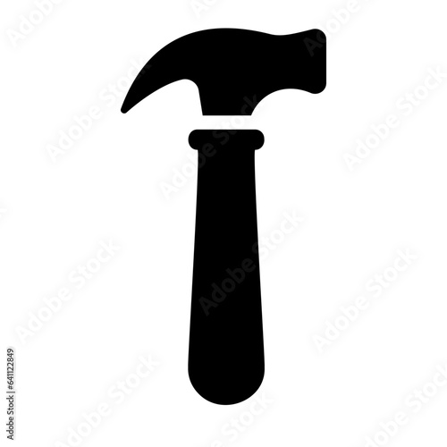 hammer glyph icon