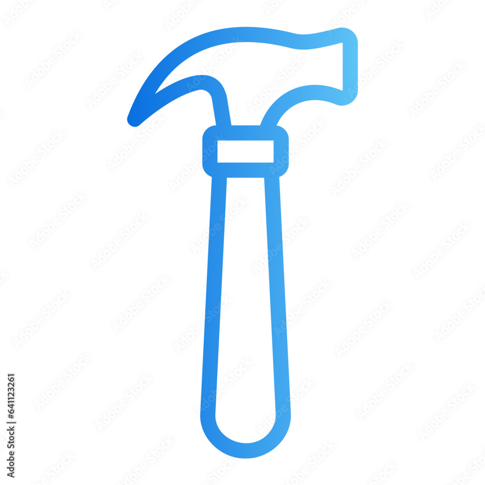 hammer gradient icon hammer gradient icon
