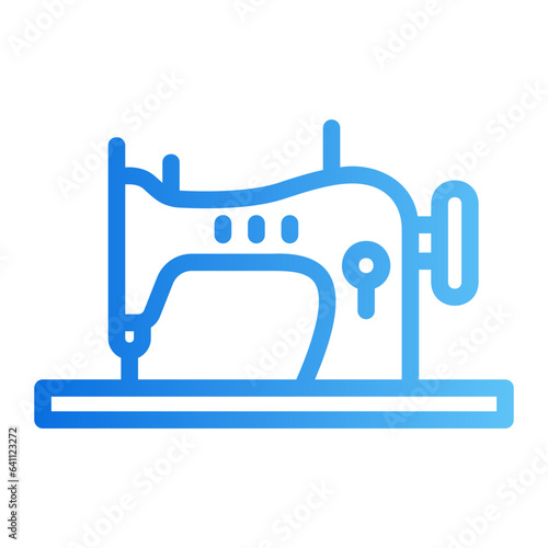 sewing machine gradient icon