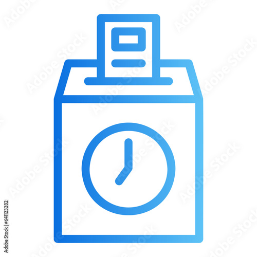 working hours gradient icon