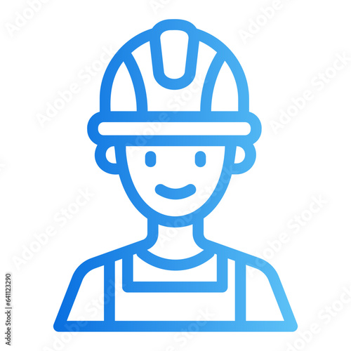 worker gradient icon