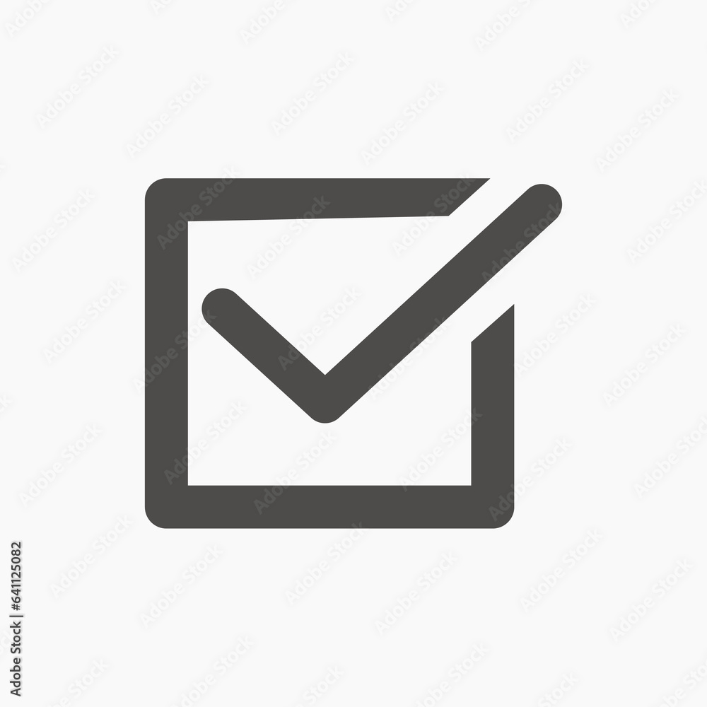 checkmark, checklist, check button, checkbox icon vector isolated checkmark, checklist, check button, checkbox icon vector isolated