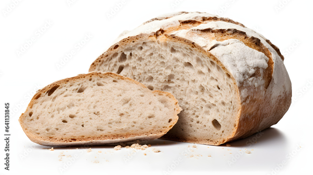 Bread isolated on white background

