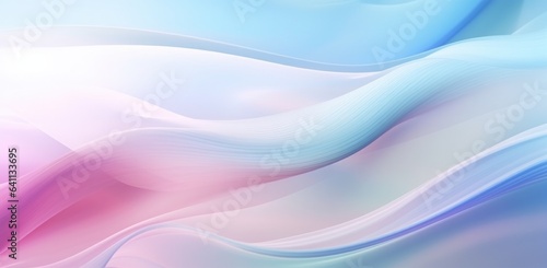 Abstract background with smooth lines in blue and pink colors, 3d rendering