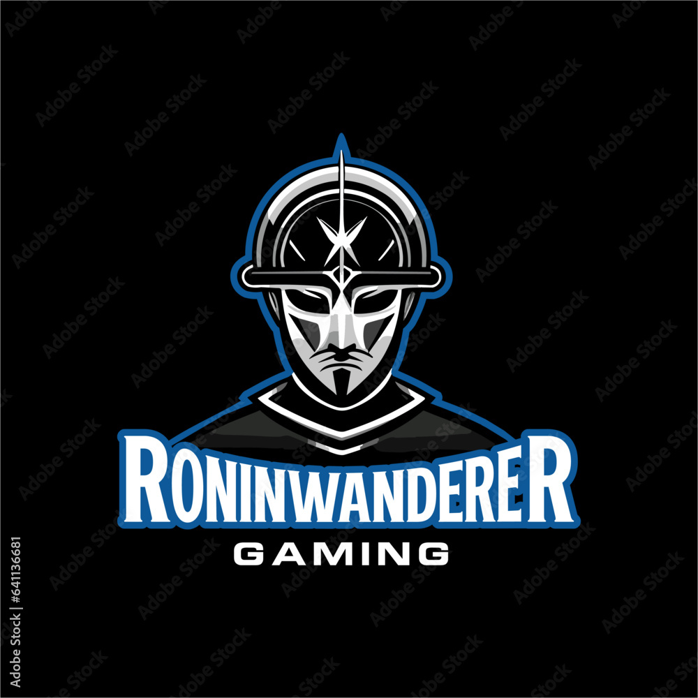 Game Player Esport Team Mascot Emblem Logo Design