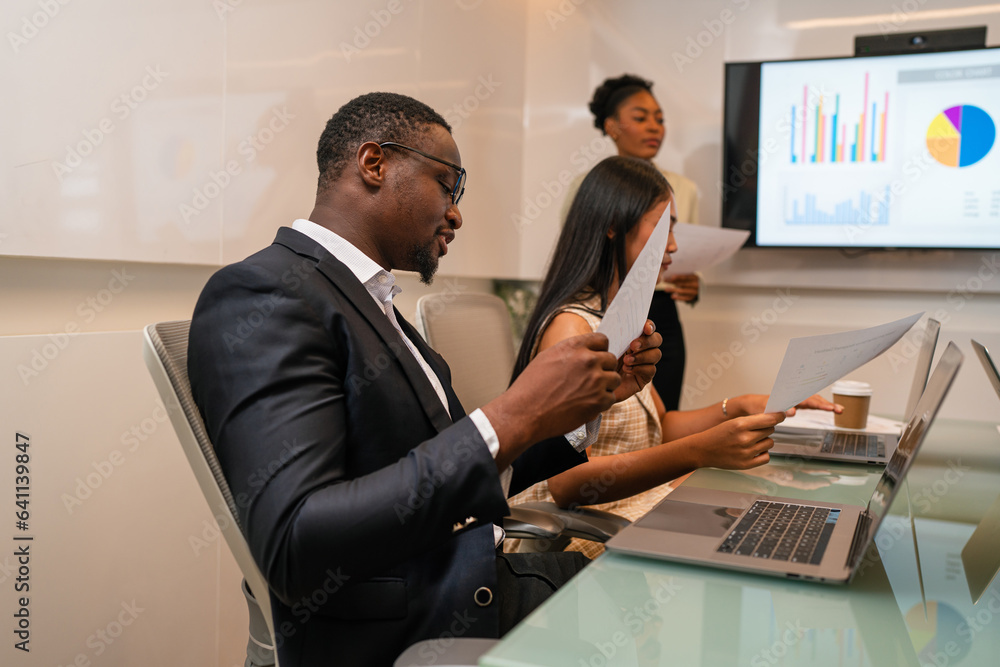Group of professional business people are working and shaking hands while working in the creative office. Group of professional business people are working and shaking hands while working in the creative office.