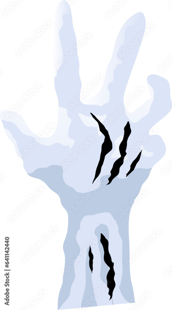 Fototapeta premium Cartoon halloween zombie hands