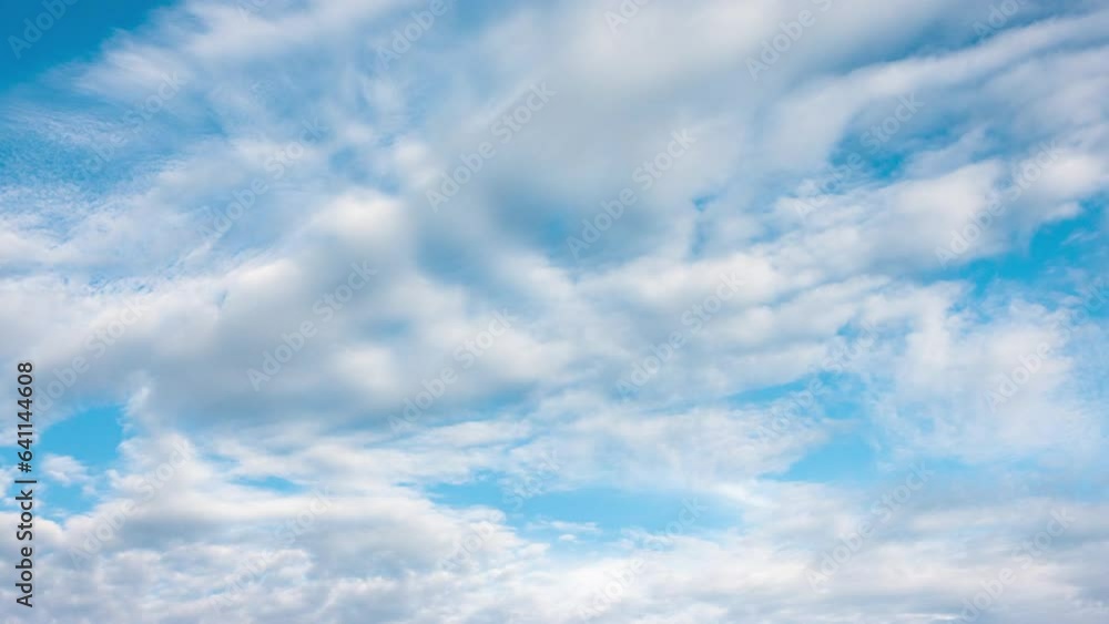 Clouds float across the blue sky and turn into thunderclouds. Summer sky before the rain, during the rain. time interval. 4k Clouds float across the blue sky and turn into thunderclouds. Summer sky before the rain, during the rain. time interval. 4k