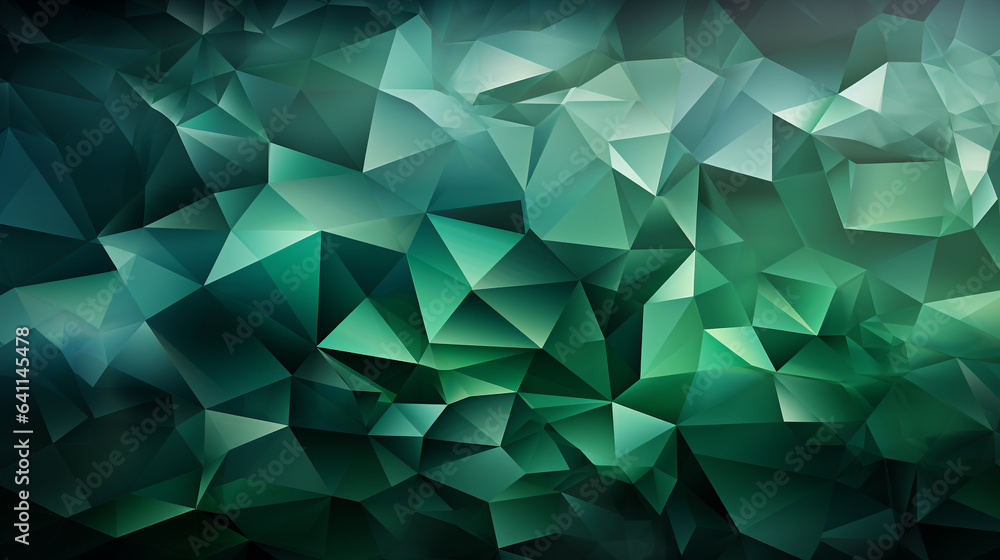 Green polygon background Green polygon background