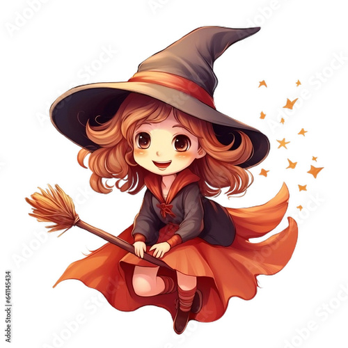 witch with a broom