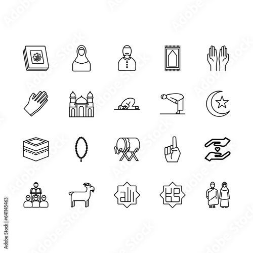 Muslim Icon Set