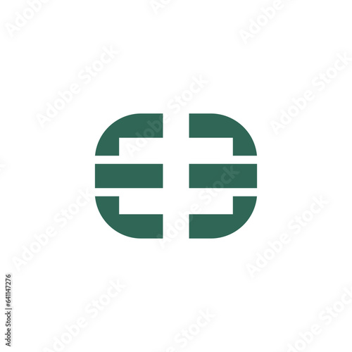 Letter EE or Double E logo