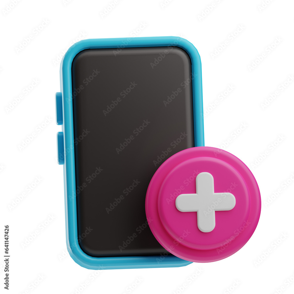 hospital Emergency Call illustration 3d hospital Emergency Call illustration 3d