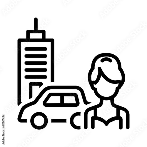 Black line icon for Sophisticated