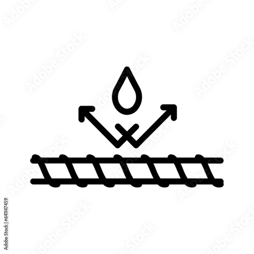 Black line icon for Rust free