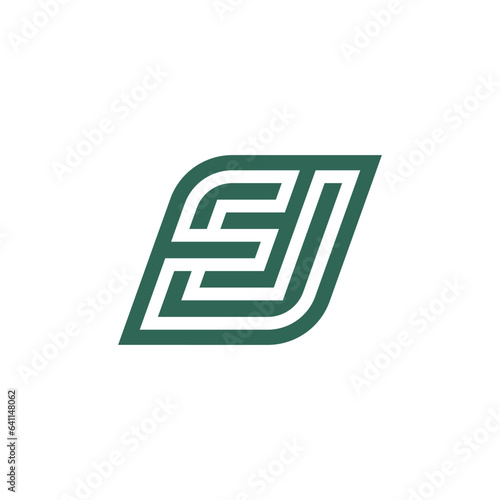 Letter EJ or JE logo