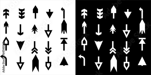 Illustration vector graphic a set of arrow icons