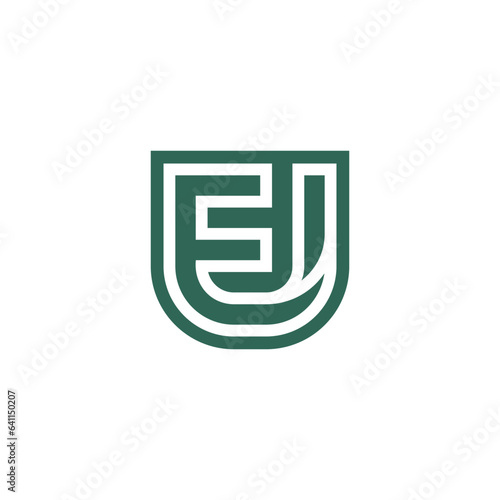 Letter EU or UE logo