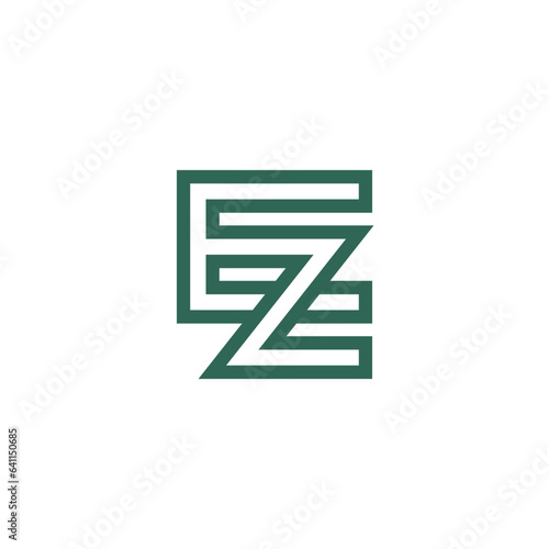 Letter EZ or ZE logo