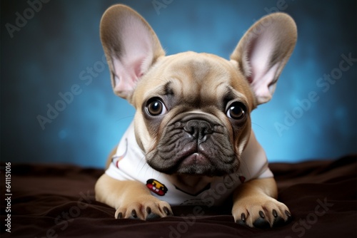 Captivating French Bulldog puppy portrait brings out its endearing hilarity © Muhammad Ishaq