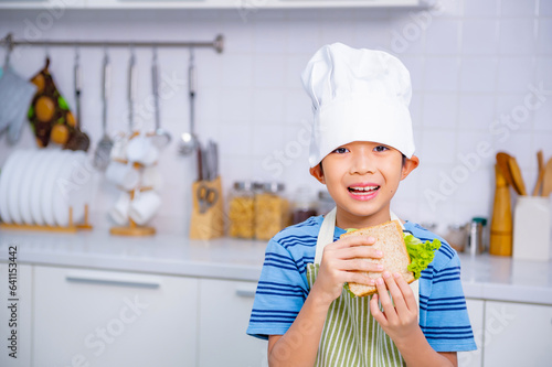 father and son cooking