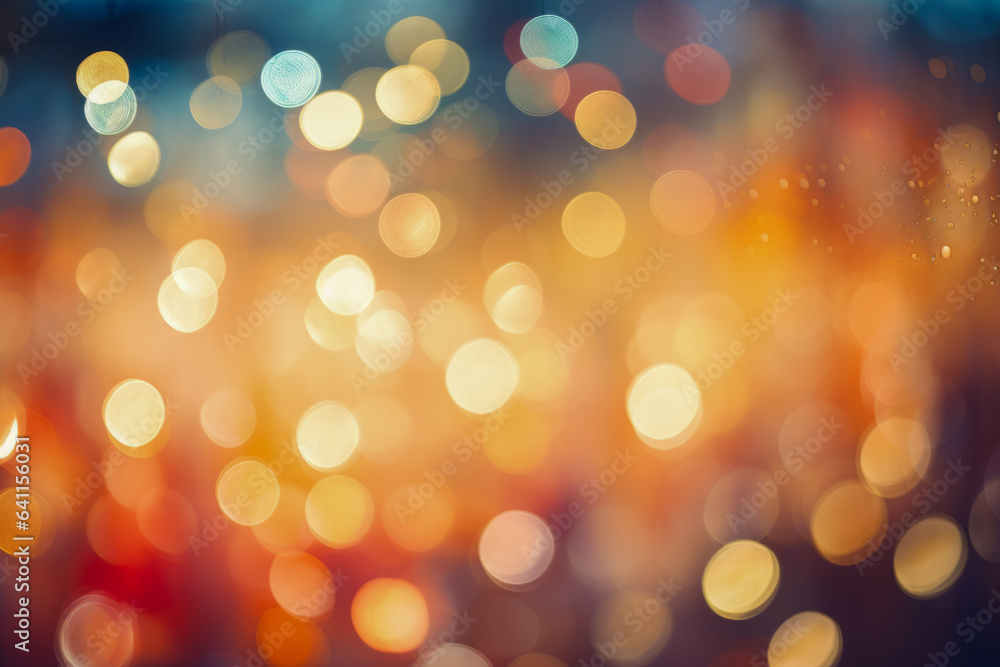 Obraz premium Abstract Blurred Lights in Festive Colors