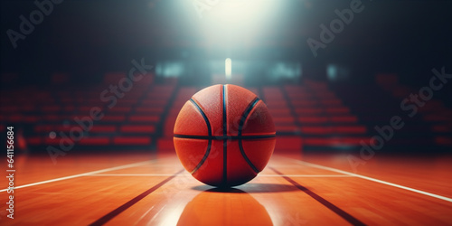 basketball game close up. Generative AI