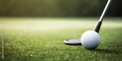 golf game close up. Generative AI