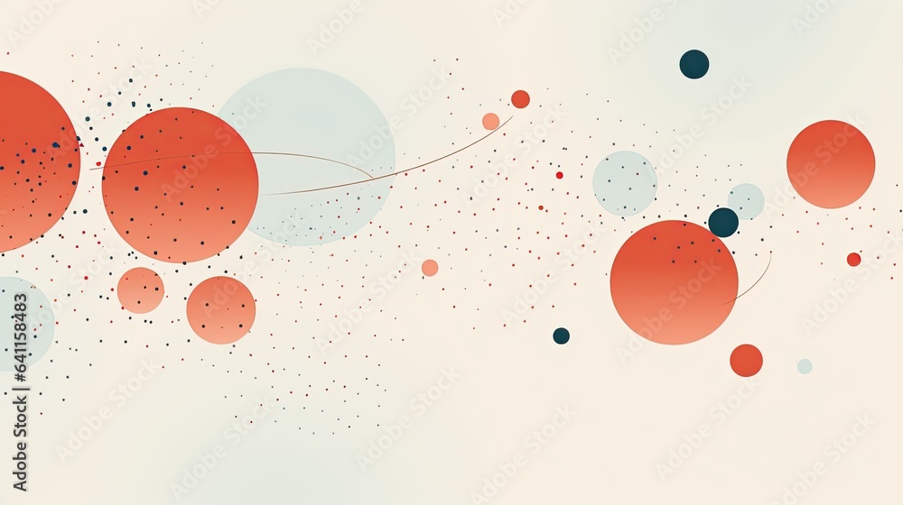 Minimalistic background with line and dot patterns, creating a simple impression. Minimalistic background with line and dot patterns, creating a simple impression.