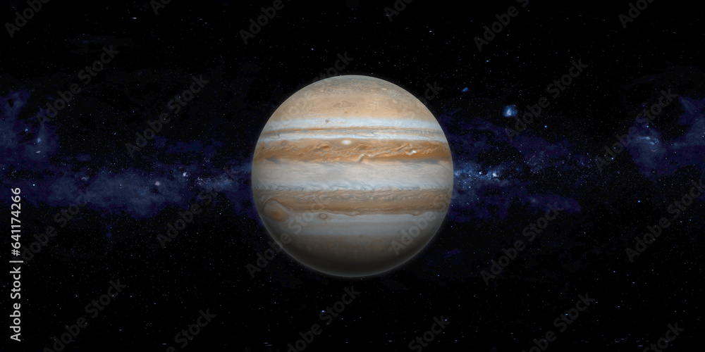 Jupiter and Milky Way Galaxy Background Jupiter and Milky Way Galaxy Background