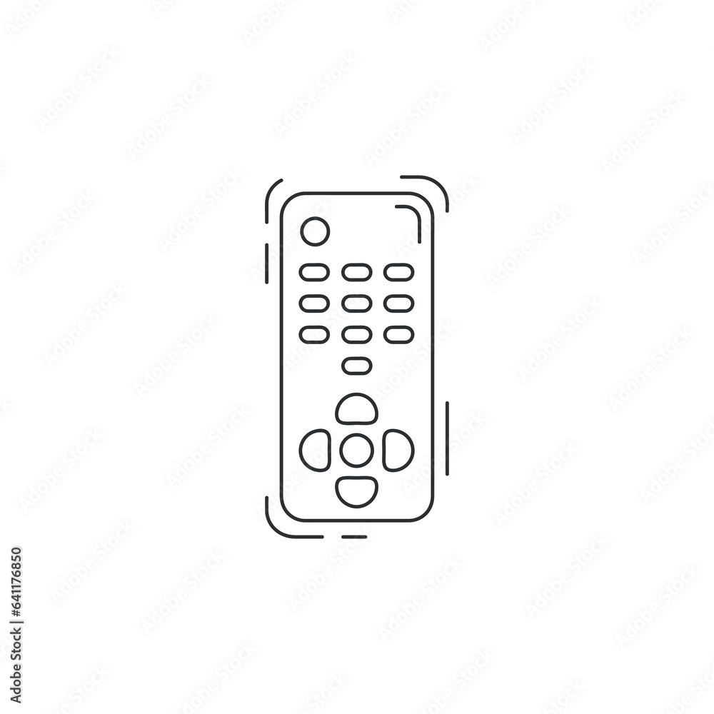 remote control line icon. TV remote control thin line icon. remote control line icon. TV remote control thin line icon.