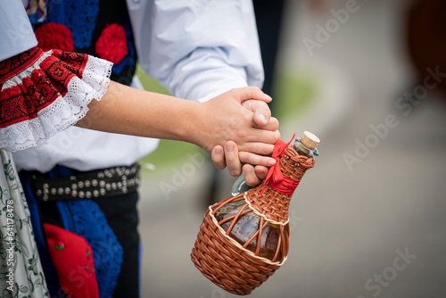 the traditions of Moravian Slovakia, characteristic folklore photo