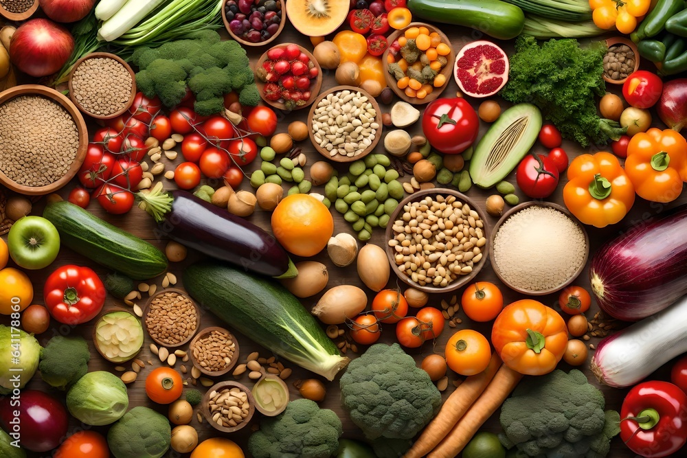 Fresh vegetables and fruits Fresh vegetables and fruits