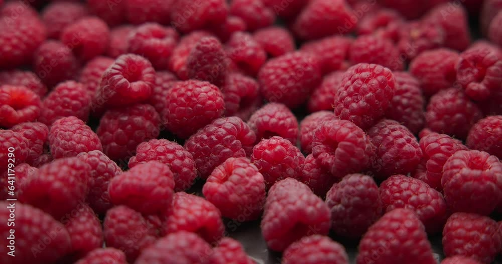 Healthy Organic Fresh Juicy Raspberry Fruit Berrie Macro Background Healthy Organic Fresh Juicy Raspberry Fruit Berrie Macro Background