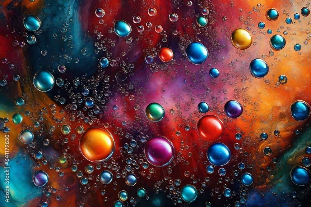 colorful balls with red background colorful balls with red background