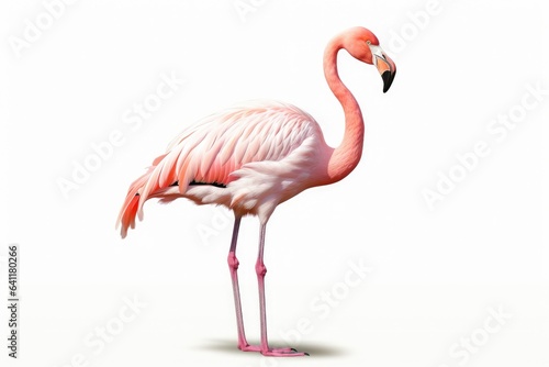 pink flamingo isolated on white © Dinaaf