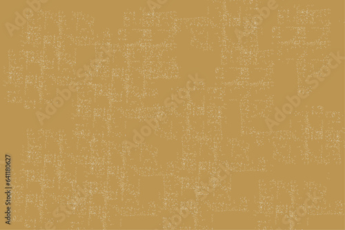 The background is aged paper. Concept for background, wrapping paper. A meaningless set of dots on a gray background. Vector.