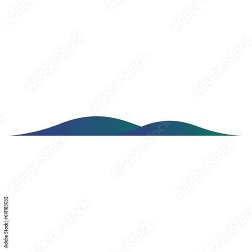 Mountain gradient illustration