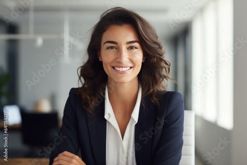 Happy mid aged business woman manager at office. Corporate leader, bank or insurance agent, lawyer, accountant, successful woman, leader manager looking at camera.