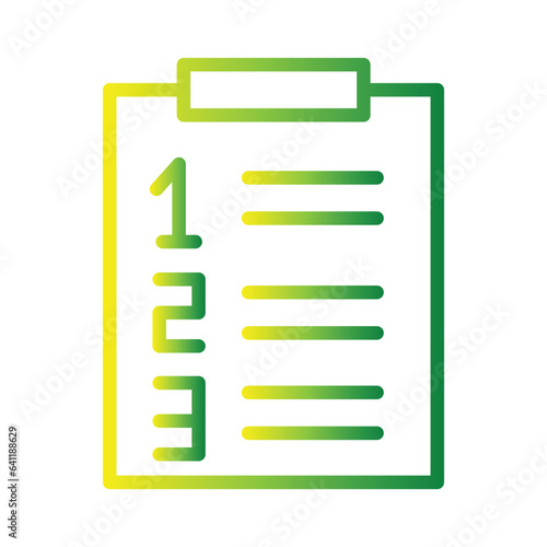 Approved Checked File Gradient Icon