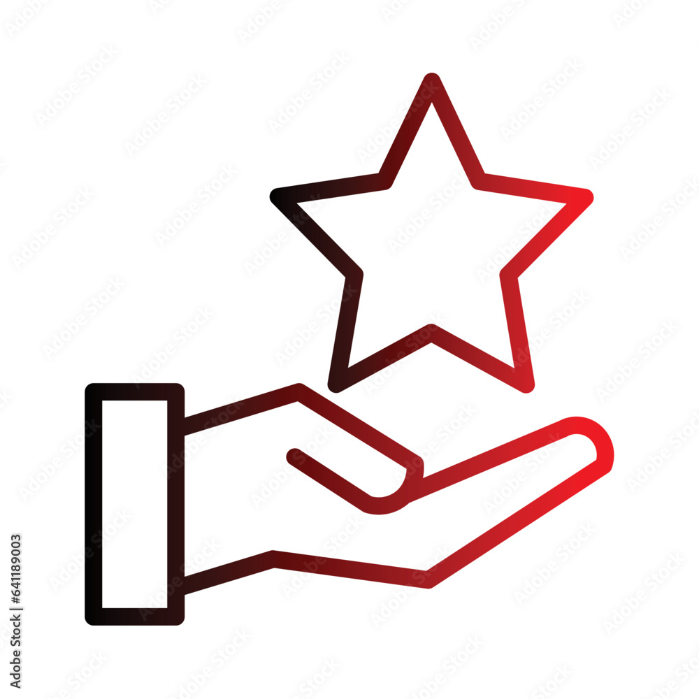Goal Star Success Gradient Icon Goal Star Success Gradient Icon