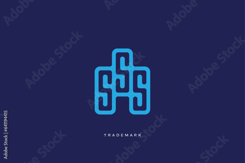 sss letter s combination monogram logo
