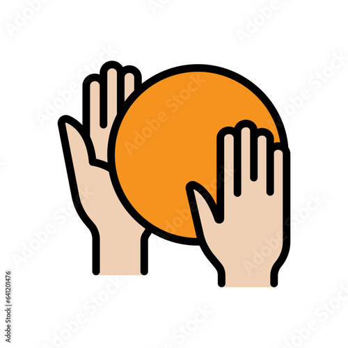 Catching ball icon