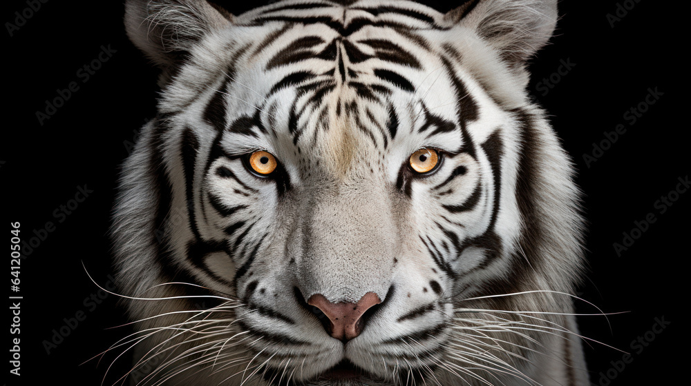 Naklejka premium The white tiger portrait