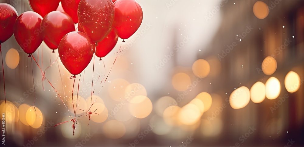 red baloons, bokeh in backround, shallow depth of field. red baloons, bokeh in backround, shallow depth of field.