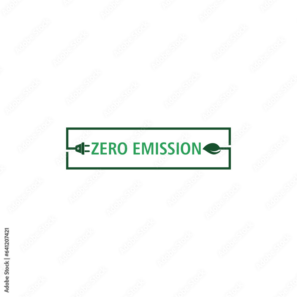 Zero emission badge icon isolated on transparent background Zero emission badge icon isolated on transparent background